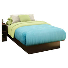 Load image into Gallery viewer, Twin size Platform Bed Frame in Chocolate Finish