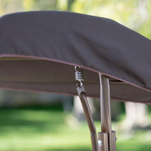 Load image into Gallery viewer, Outdoor Patio 2-Person Porch Swing with Adjustable Tilt Canopy and Side Table