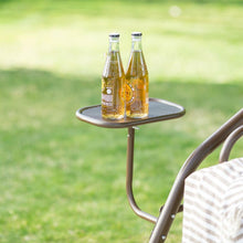 Load image into Gallery viewer, Outdoor Patio 2-Person Porch Swing with Adjustable Tilt Canopy and Side Table