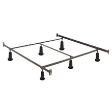 Load image into Gallery viewer, King size High Rise Metal Bed Frame with Headboard &amp; Footboard Brackets