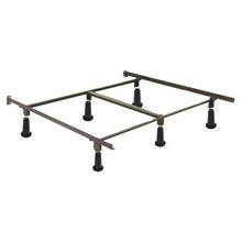 Load image into Gallery viewer, Queen Metal Bed Frame with Headboard Brackets and High Rise Glides