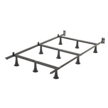 Load image into Gallery viewer, Twin size 9-Leg Metal Bed Frame with Headboard Brackets