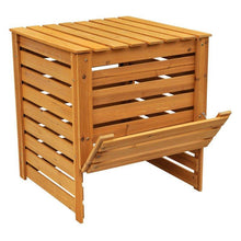 Load image into Gallery viewer, Solid Wood 90-Gallon Compost Bin with Removable Top and Hinged Side Panel