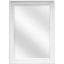 Load image into Gallery viewer, Large Rectangular Bathroom Wall Hanging Mirror with White Frame - 42 x 30 inch