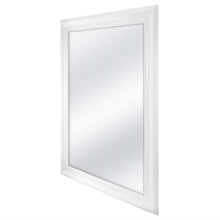 Load image into Gallery viewer, Large Rectangular Bathroom Wall Hanging Mirror with White Frame - 42 x 30 inch