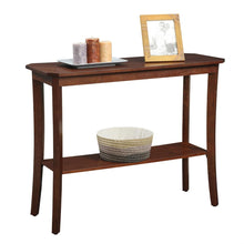 Load image into Gallery viewer, Mahogany 2 Tier Console Table