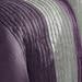 Load image into Gallery viewer, King size Bed in Bag Comforter Set Amethyst Plum Purple Gray Stripes
