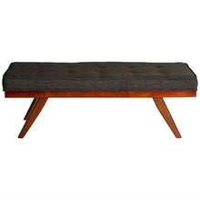 Load image into Gallery viewer, Mid-Century Style 51-inch Accent Bench in Cherry Wood Finish