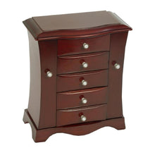Load image into Gallery viewer, 4-Drawer Jewelry Box in Cherry - Mahogany Wood Finish