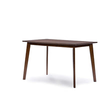 Load image into Gallery viewer, Modern Mid-Century Style 5-Piece Dining Set in Dark Brown Walnut Finish