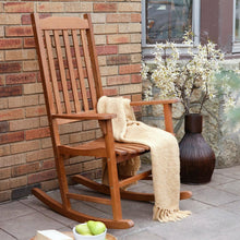 Load image into Gallery viewer, Indoor-Outdoor Patio Porch Natural Slat Rocking Chair