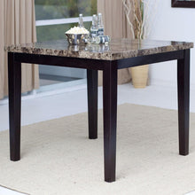 Load image into Gallery viewer, Contemporary 42 x 42 inch Counter Height Dining Table With Faux Marble Top