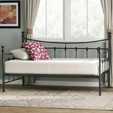 Load image into Gallery viewer, Twin size Metal Daybed in Bronze Finish with Wooden Slats