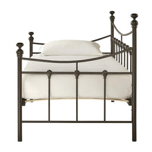 Load image into Gallery viewer, Twin size Contemporary Dark Brown Metal Daybed with Wood Slats
