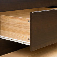 Load image into Gallery viewer, King size Modern Espresso Platform Bed Frame with 6 Storage Drawers