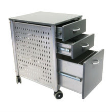 Load image into Gallery viewer, Mobile Filing Cabinet Printer Stand with 2 Office Storage Drawers