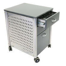 Load image into Gallery viewer, Mobile Filing Cabinet Printer Stand with 2 Office Storage Drawers