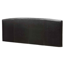 Load image into Gallery viewer, Twin size Upholstered Arch Headboard in Chocolate Faux Leather