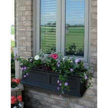 Load image into Gallery viewer, 36-inch Window Box Planter in Black Polyethylene