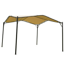 Load image into Gallery viewer, Outdoor Patio 12 x 12 Ft Gazebo with Beige Waterproof Canopy