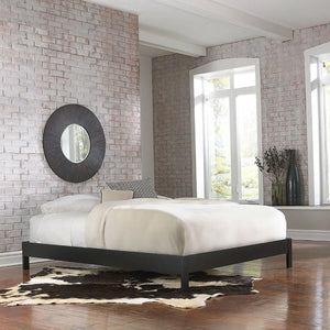 Full size Modern Black Wood Platform Bed Frame