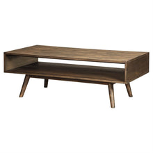 Load image into Gallery viewer, Modern Mid-Century Style Coffee Table in Light Brown Wood Finish