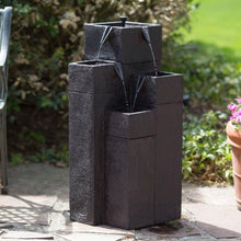 Load image into Gallery viewer, Modern Outdoor Garden 4-Tiered Fountain with Solar Pump