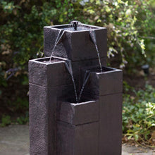 Load image into Gallery viewer, Modern Outdoor Garden 4-Tiered Fountain with Solar Pump