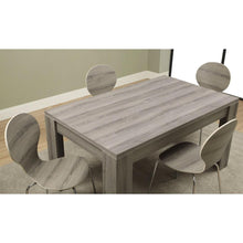 Load image into Gallery viewer, Modern Block Leg Rectangular Dining Table in Dark Taupe Wood Finish