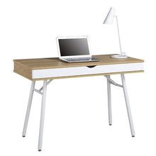 Load image into Gallery viewer, Modern Heavy Duty Laptop Computer Desk with Storage Drawer in Pine Wood Finish