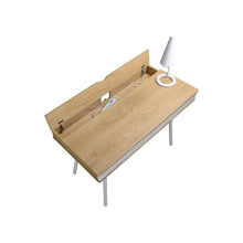 Load image into Gallery viewer, Modern Heavy Duty Laptop Computer Desk with Storage Drawer in Pine Wood Finish