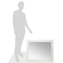 Load image into Gallery viewer, Rectangular 32 x 26 inch Bathroom Wall Mirror with 1-inch Bevel and White Frame