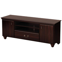 Load image into Gallery viewer, Traditional Style TV Stand in Dark Mahogany Finish - Fits TVs up to 60-inch