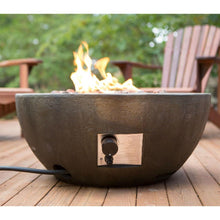Load image into Gallery viewer, 28-inch Round Gray Enviro Stone Natural Gas Fire Pit Bowl