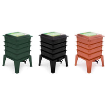 Load image into Gallery viewer, Black Worm Composter with Compost Tea Spigot - Indoor or Outdoor