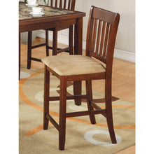 Load image into Gallery viewer, Casual 5-Piece Dining Set with Microfiber Padded Counter Height Stools