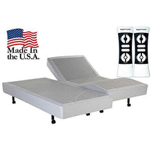 Load image into Gallery viewer, Split King Heavy Duty Adjustable Bed Base with Wall-hugger Design