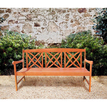 Load image into Gallery viewer, Outdoor Weather Resistant Eucalyptus Wood 5-ft Garden Bench