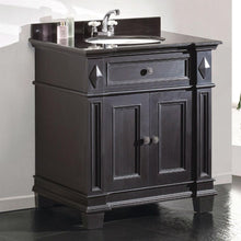 Load image into Gallery viewer, Single Sink Bathroom Vanity with Cabinet &amp; Black Granite Countertop - Backsplash