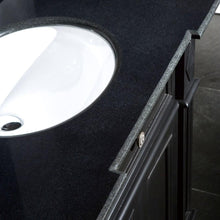 Load image into Gallery viewer, Single Sink Bathroom Vanity with Cabinet &amp; Black Granite Countertop - Backsplash