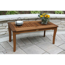 Load image into Gallery viewer, Outdoor Patio Garden Wood Coffee Table 39.25 x 19.5 inch