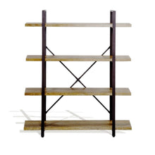 Load image into Gallery viewer, Modern Industrial Style 4-Shelf Bookcase