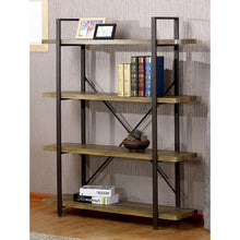 Load image into Gallery viewer, Modern Industrial Style 4-Shelf Bookcase