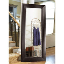 Load image into Gallery viewer, Oversized Full Length Floor Mirror with Espresso Wood Frame