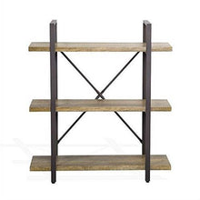 Load image into Gallery viewer, Modern Industrial Style 3-Shelf Bookcase