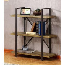 Load image into Gallery viewer, Modern Industrial Style 3-Shelf Bookcase