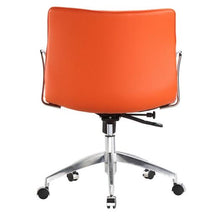 Load image into Gallery viewer, Orange Modern Mid-Back Office Chair Mid-Century Style with Metal Arms