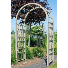 Load image into Gallery viewer, Outdoor 7.5-Ft Mocha Vinyl Arched Arbor for Garden  Made in USA
