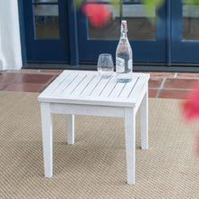 Load image into Gallery viewer, Outdoor Garden Deck Patio Side Table in White Wood Finish