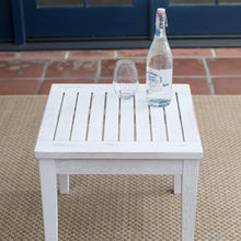 Load image into Gallery viewer, Outdoor Garden Deck Patio Side Table in White Wood Finish
